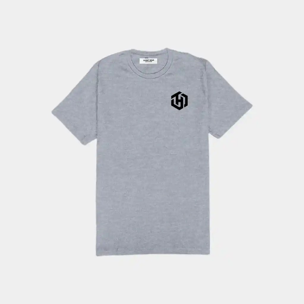 Basic Light Gray Shirt Short Sleeves