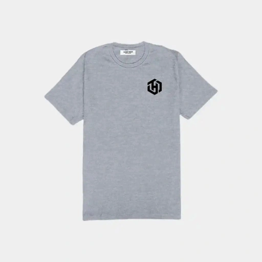 Image of Basic Light Gray Shirt Short Sleeves