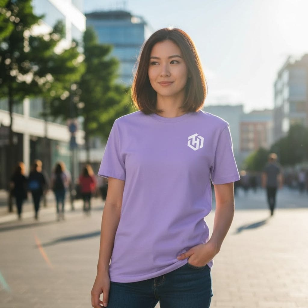 Basic Lilac Shirt Short Sleeves