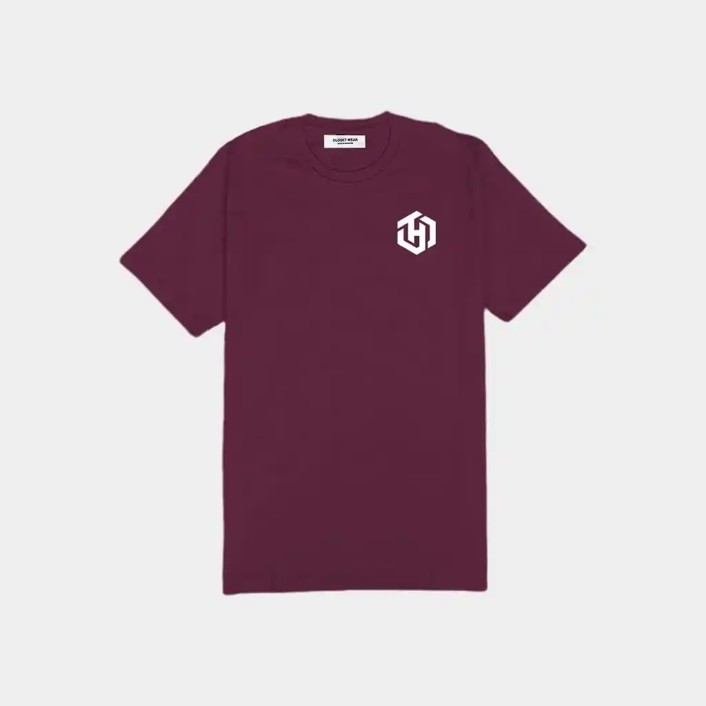 Basic Maroon Shirt Short Sleeves