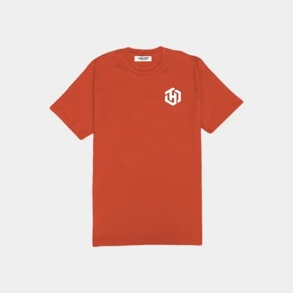 Basic Terracotta Shirt Short Sleeves