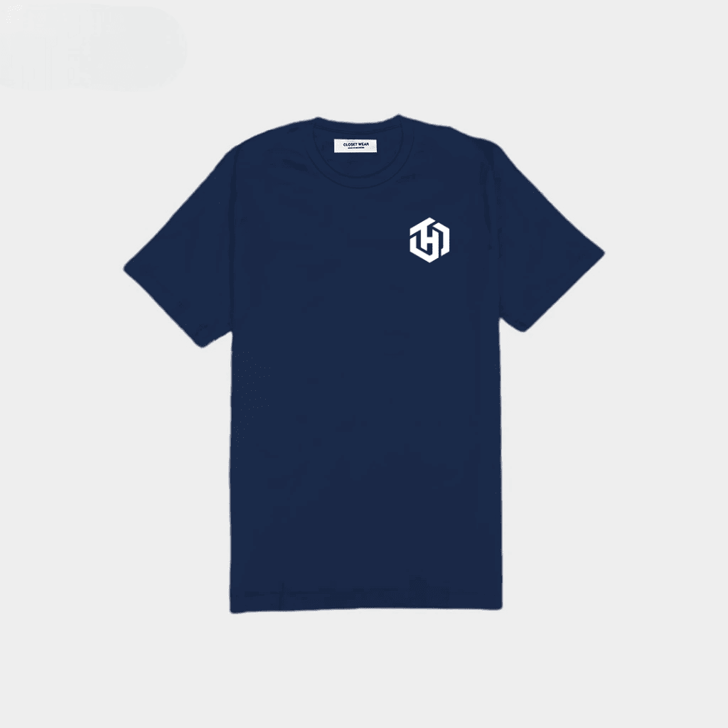 Basic Navy Shirt Short Sleeves