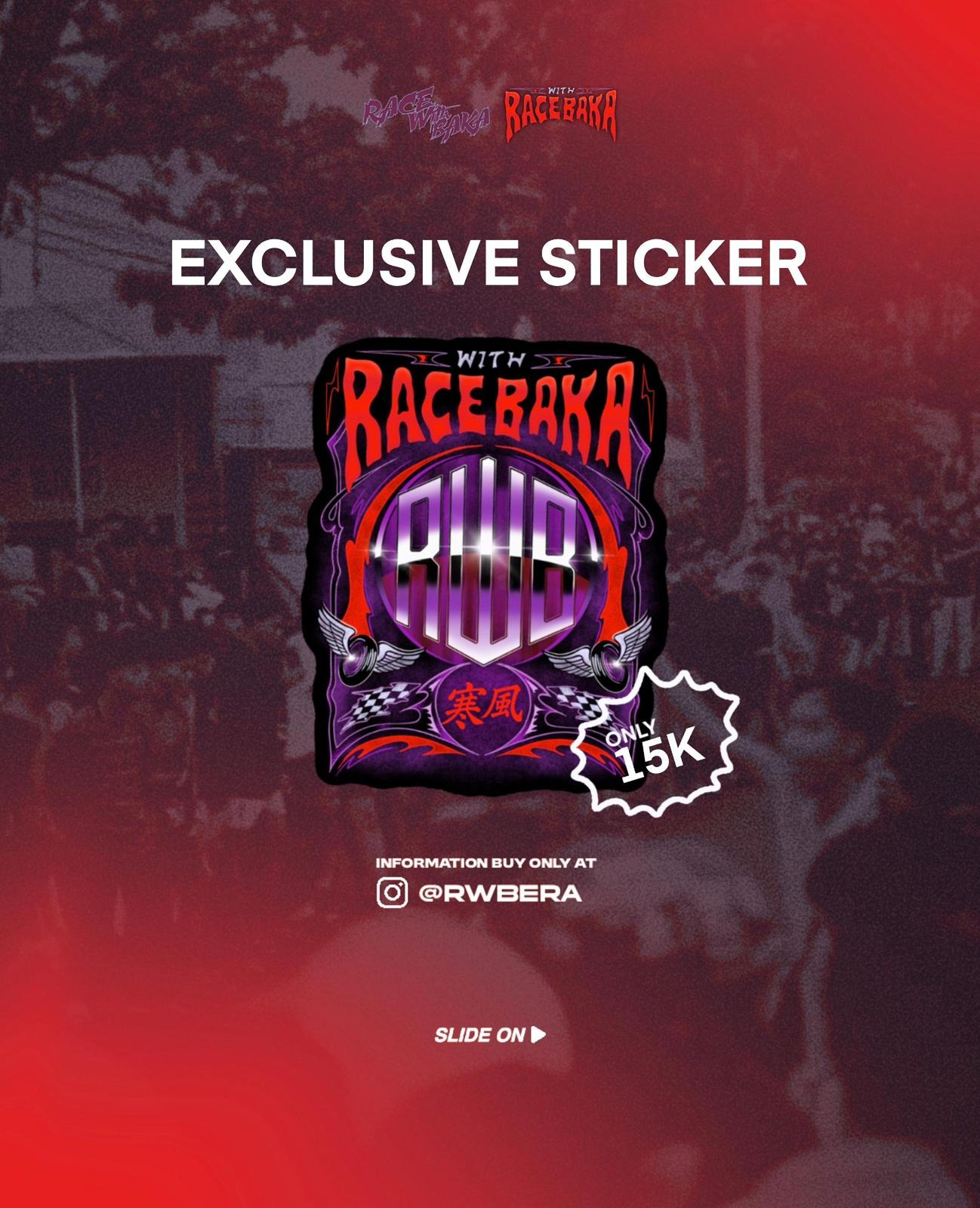 RWB EXCLUSIVE STICKER - SINGLE