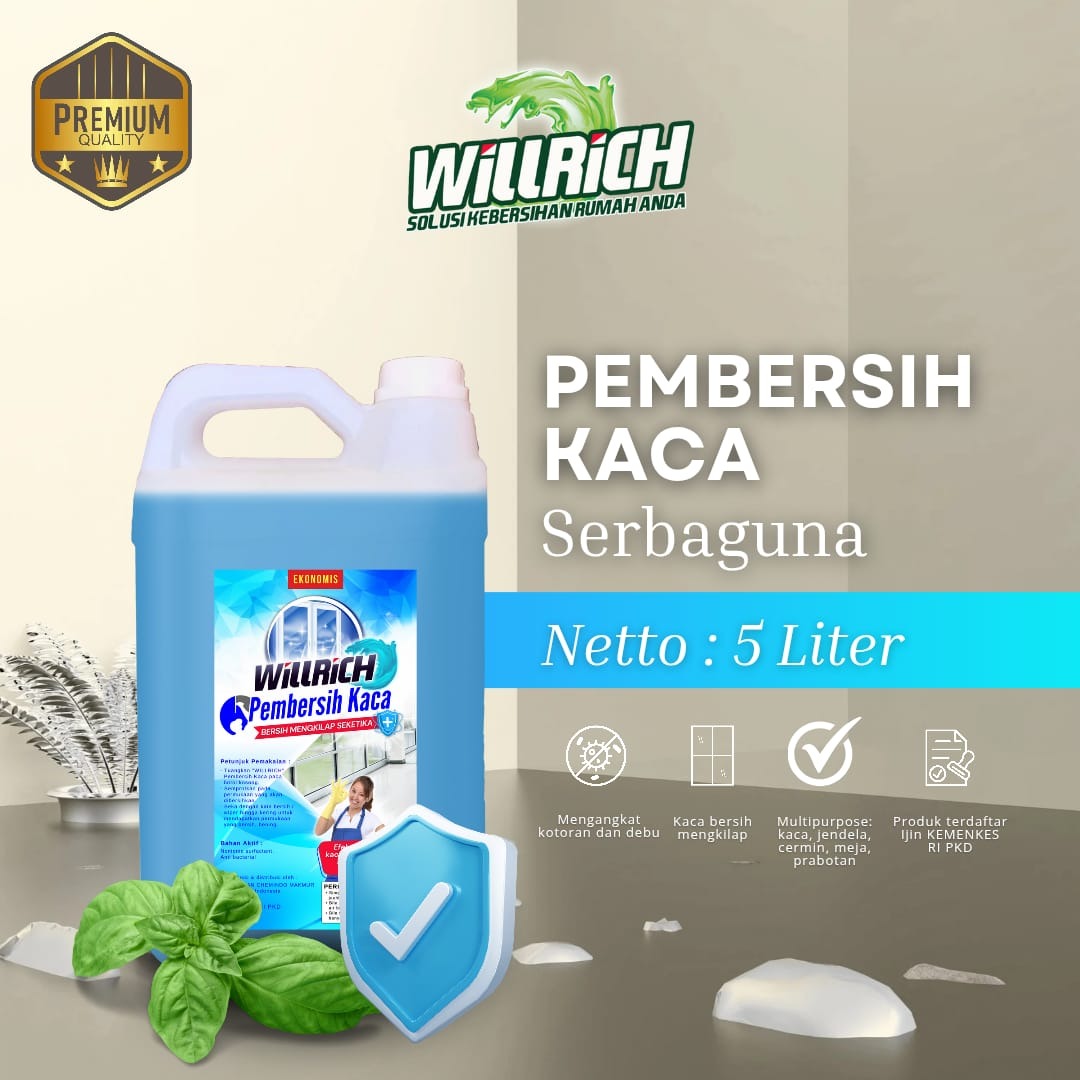Sabun Pembersih Kaca kemasan 5 Liter 
