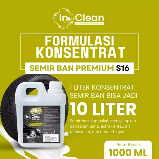 Image of Konsentrat Semir Ban 1 Liter Bisa Jadi 10 Liter