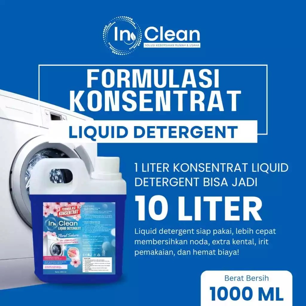 Konsentrat Deterjen Laundry 1 Liter Bisa Jadi 10 Liter