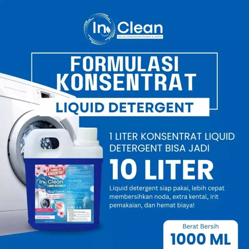 Image of Konsentrat Deterjen Laundry 1 Liter Bisa Jadi 10 Liter