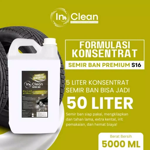 Image of Konsentrat Semir Ban 5 Liter bisa jadi 50 Liter