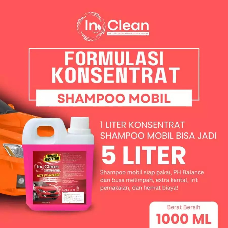 Konsentrat Shampo Mobil Salju 1 Liter Bisa Jadi 5 Liter