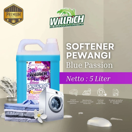 Image of Softener Laundry Varian Blue Passion Kemasan 5 Liter