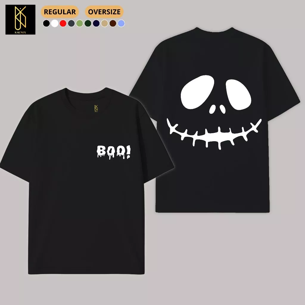 KAUNIX KAOS DEWASA (KH006)Halloween Couple Keluarga Trendy Unisex Anak Lucu Readystock Siap Kirim