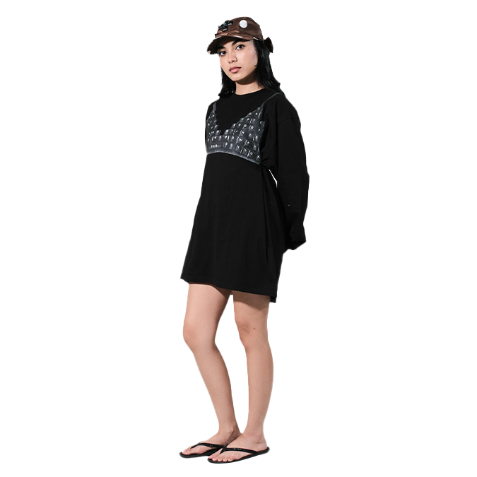 PUSS X BUTTON BRA LONG SLEEVE