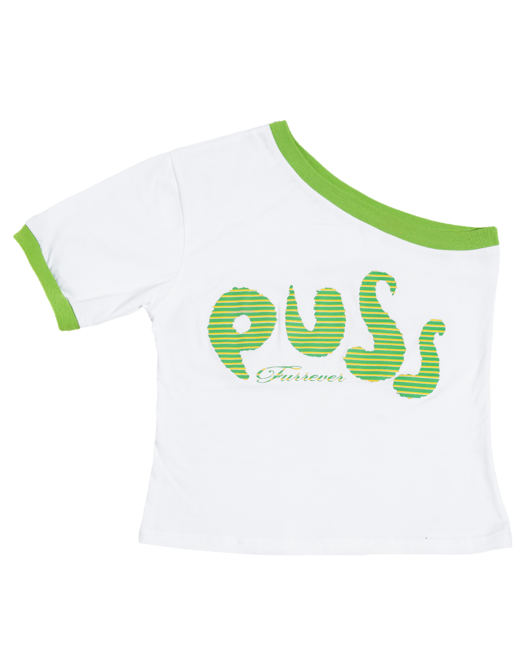PUSS GREEN ONE SHOULDER