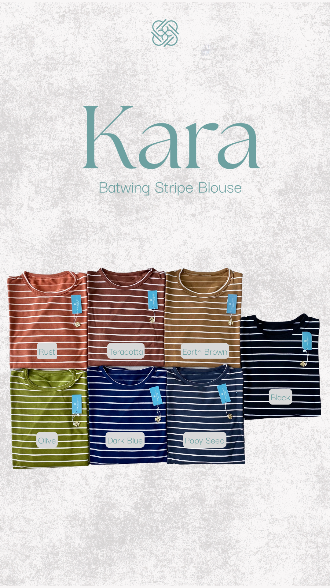 Kara - Batwing Stripe Blouse