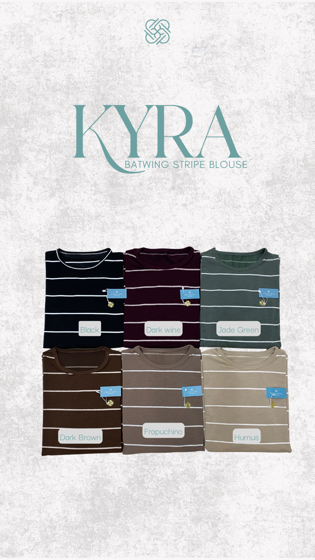 Kyra - Batwing Stripe Blouse