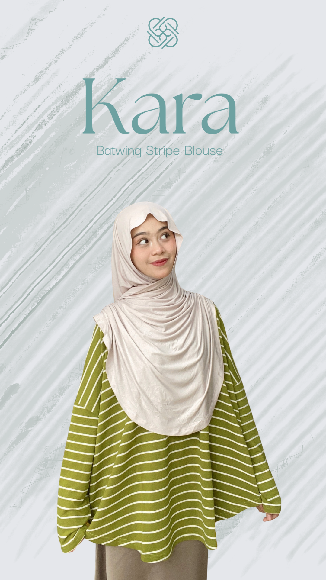 Kara - Batwing Stripe Blouse