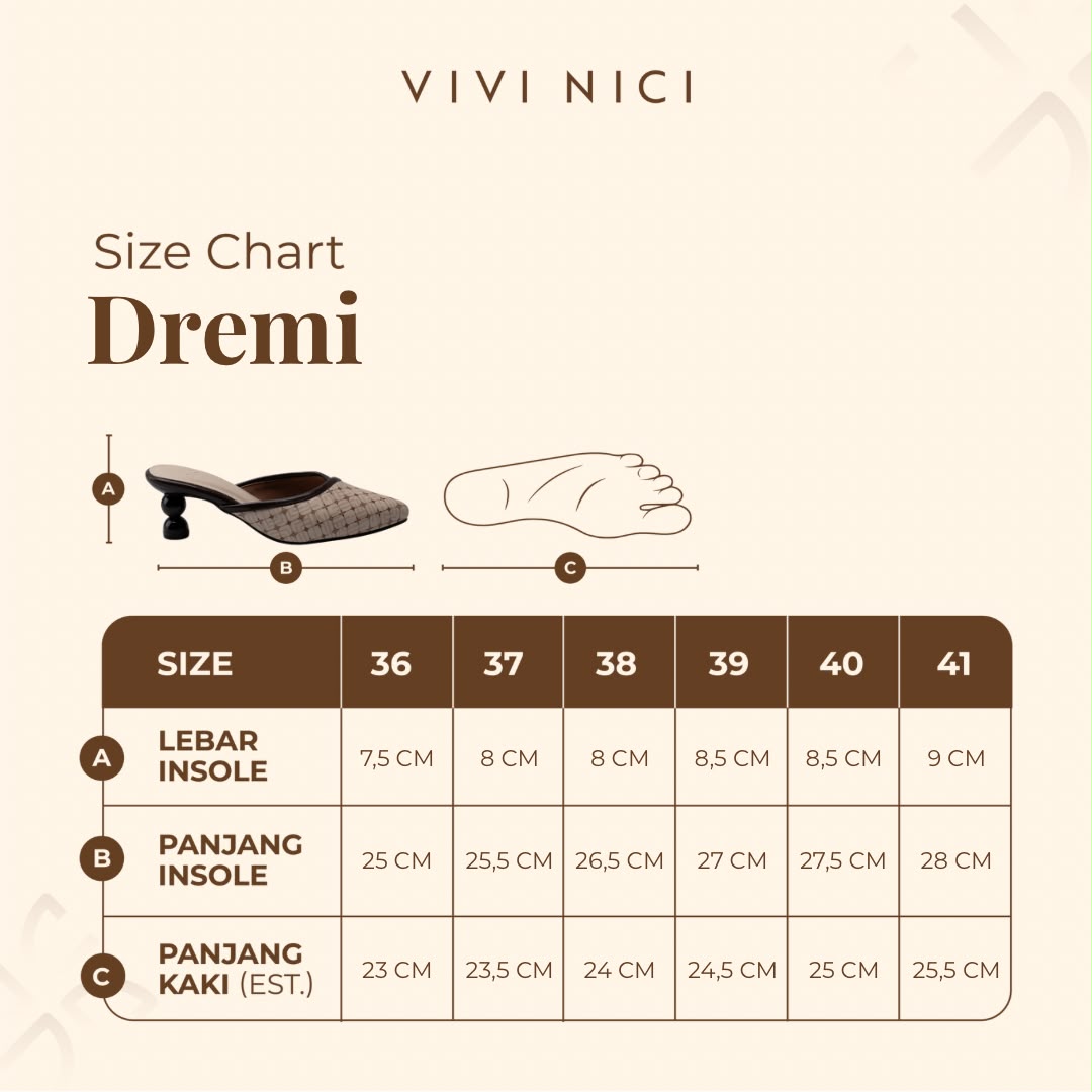 Dremi Mules -  Hak 6 Cm