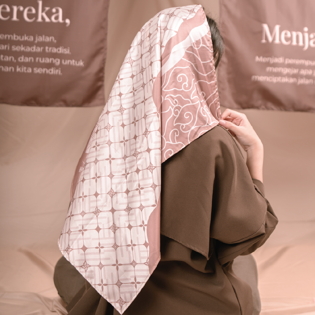 VIVI NICI - Tara Sepatu Mules Wanita Hak 2 Cm (Free Scarf)