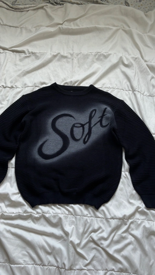 Image of [Pre-Order] Custom Black knitwear LANY SOFT  - MyInk