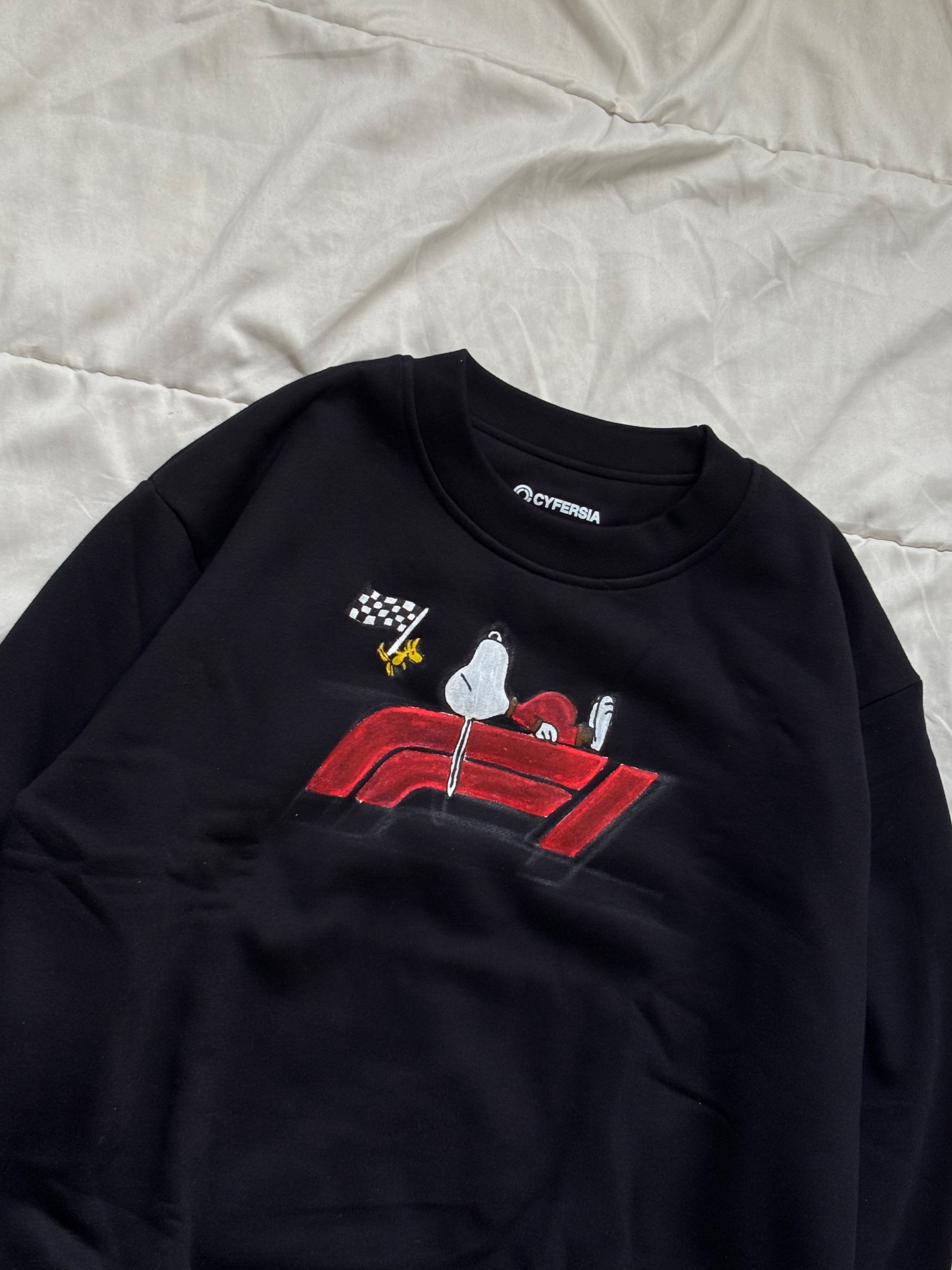 Pre Order - MyInk Snoopy x F1 Crewneck Handpainted