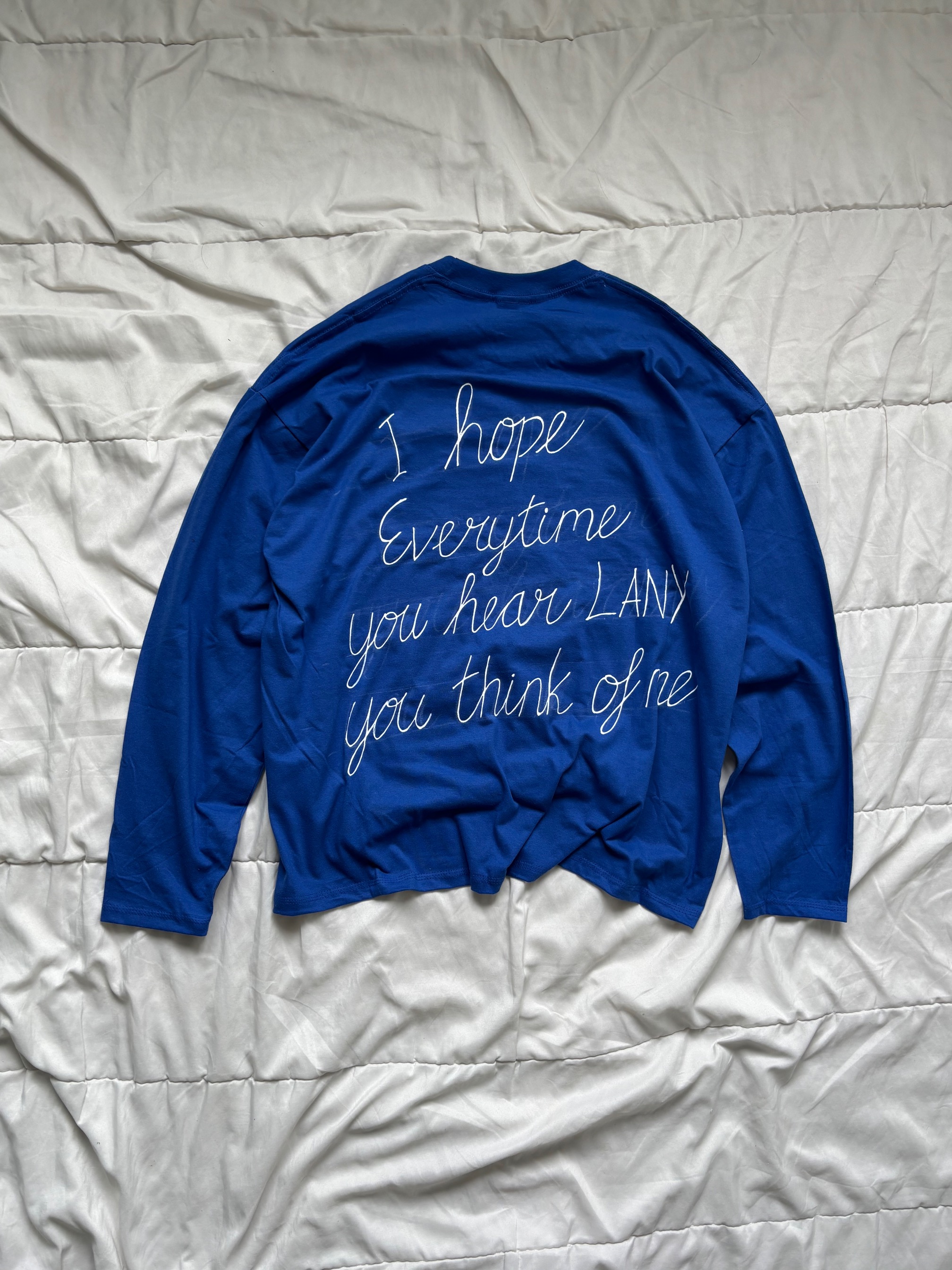 [Pre-Order] Custom Blue Longsleeve LANY - MyInk