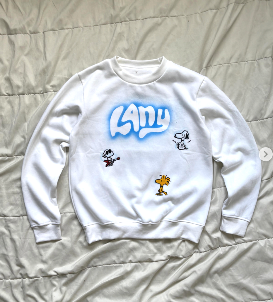 Pre Order - MyInk Snoopy x Lany Crewneck Handpainted