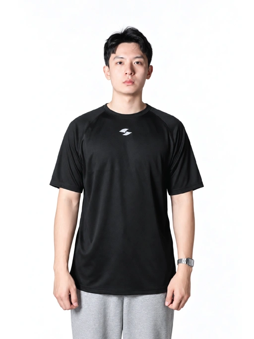 Saiber - Kaos Running Dry Fit Baju Olahraga Lari Pria Gym Pakaian Sport Lengan Pendek Pria