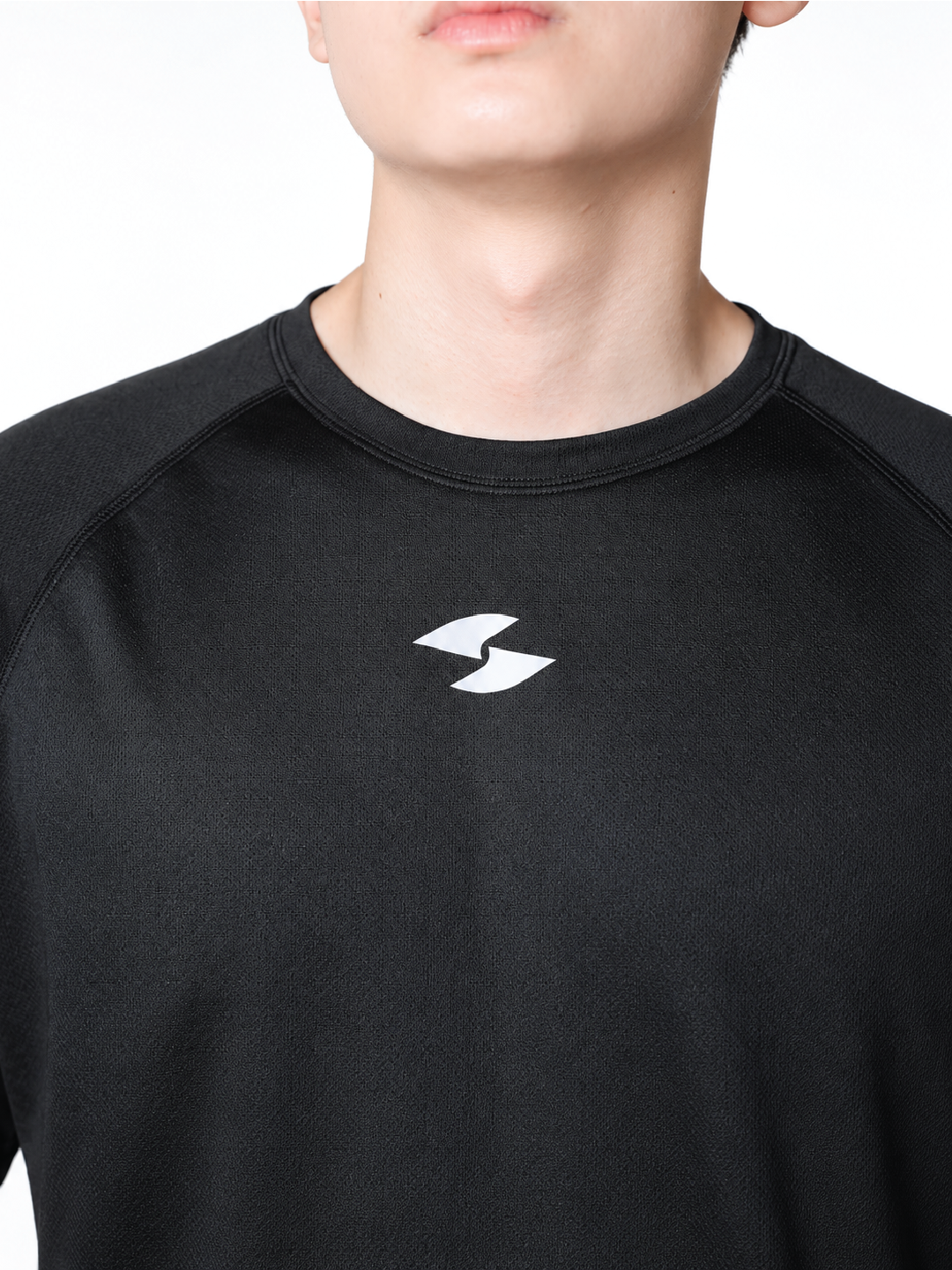 Saiber - Kaos Running Dry Fit Baju Olahraga Lari Pria Gym Pakaian Sport Lengan Pendek Pria