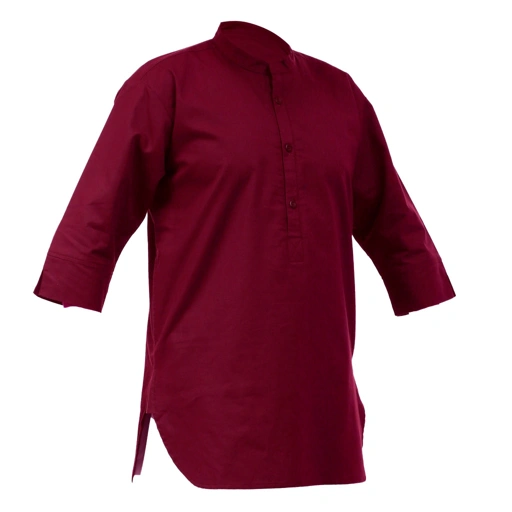 Image of Pakaian Pria Muslim 3/4 Kontemporer Design  Kasual Shirt M L XL XXL