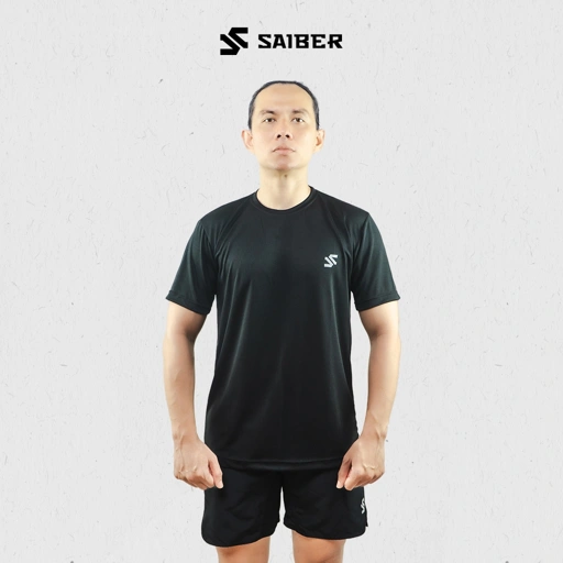 Image of Saiber - Basic T-shirt Baju Olah Raga Dry Fit Gym Lari Running Pria
