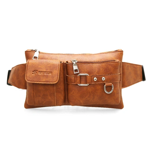 Image of SAIBER Waistbag Pria Kulit Sintetis Super