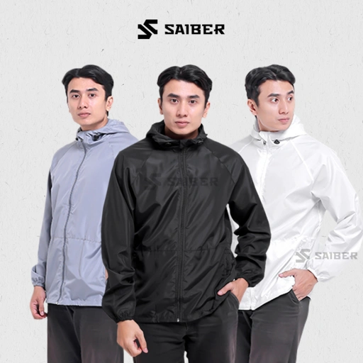 Image of Saiber - Running Jacket Basic Windbreaker UV Protection Foldable Quick Dry Breathable Unisex
