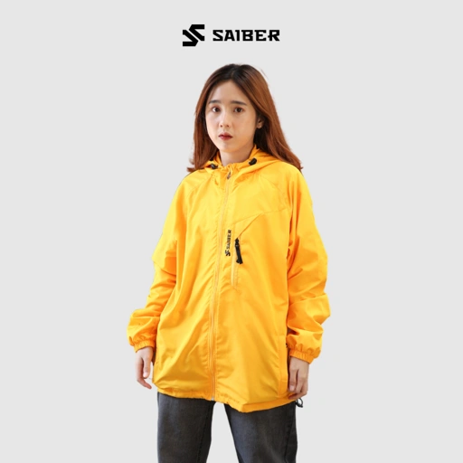 Image of Saiber - Jaket Parasut Arturio 2 Layer Tahan Sinar Matahari