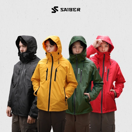 Image of Saiber - UrbanForge Jaket Outdoor Gunung Gorpcore Series Bahan Tebal Inner Polar