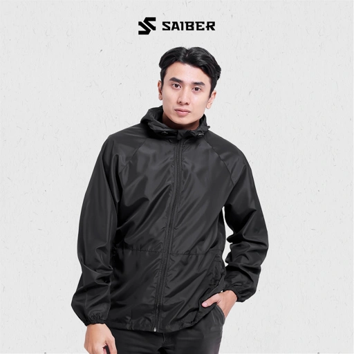 Image of Saiber - Jacket Jaket Parasut Windbreaker Olahraga Tracksuit Pria Wanita