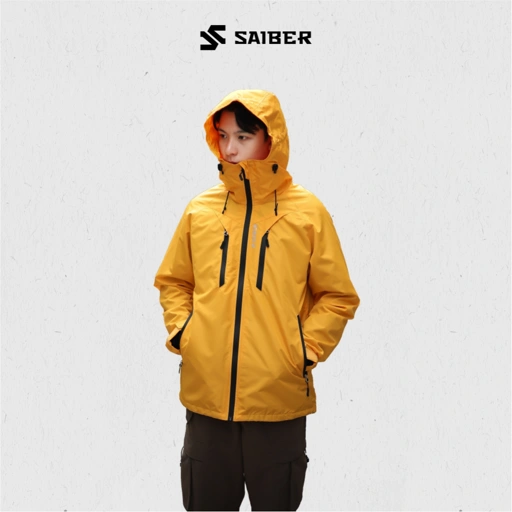 Image of Saiber - Jaket Gorpcore UrbanForge Waterproof Jaket Pria Wanita Hiking Gunung Windbreaker Outdoor