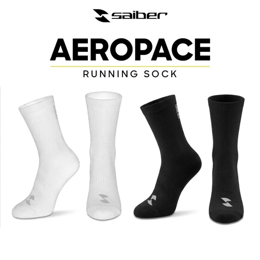 Saiber - Kaos Kaki Olahraga Lari Running Socks Kaoskaki Trail Run Futsal Gym AeroPace