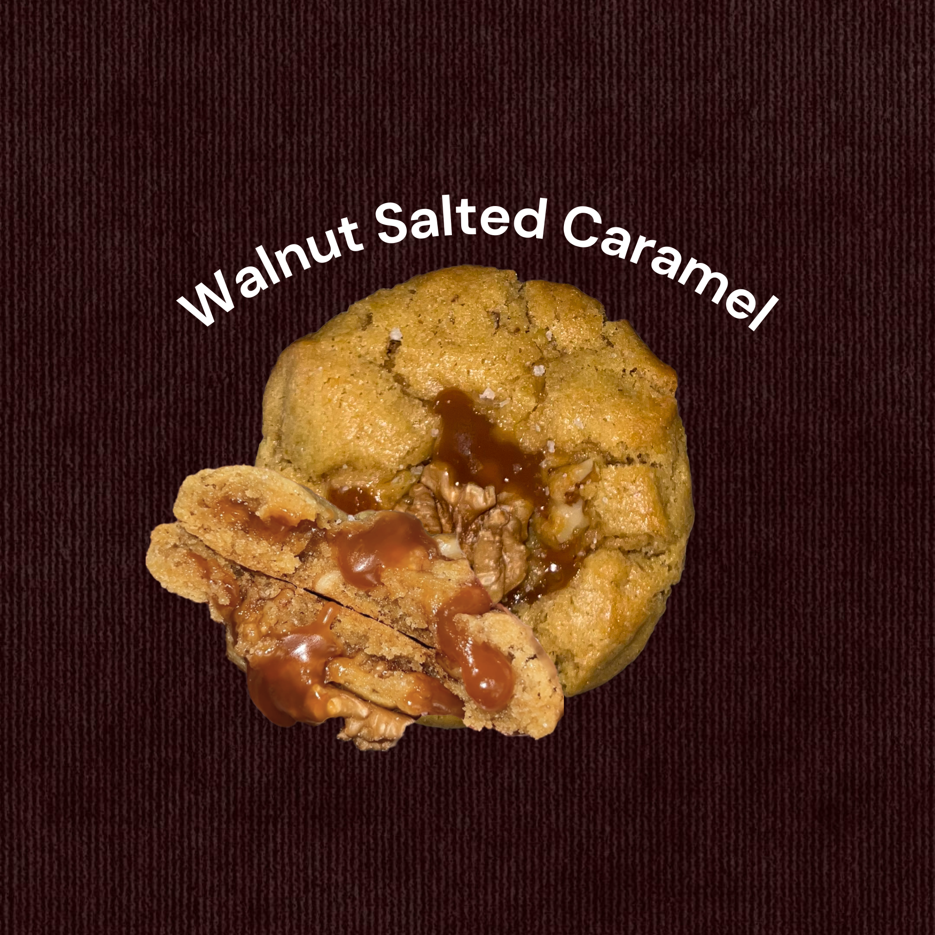 Salted Caramel Walnut Cookies