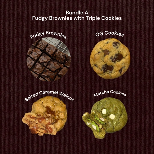 Image of Bundle A - Fudgy Brownies with Triple Cookies