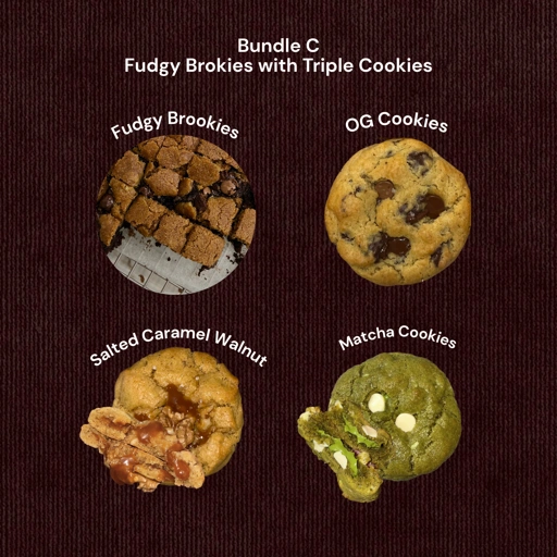Image of Bundle C - Fudgy Brookies with Triple Cookies