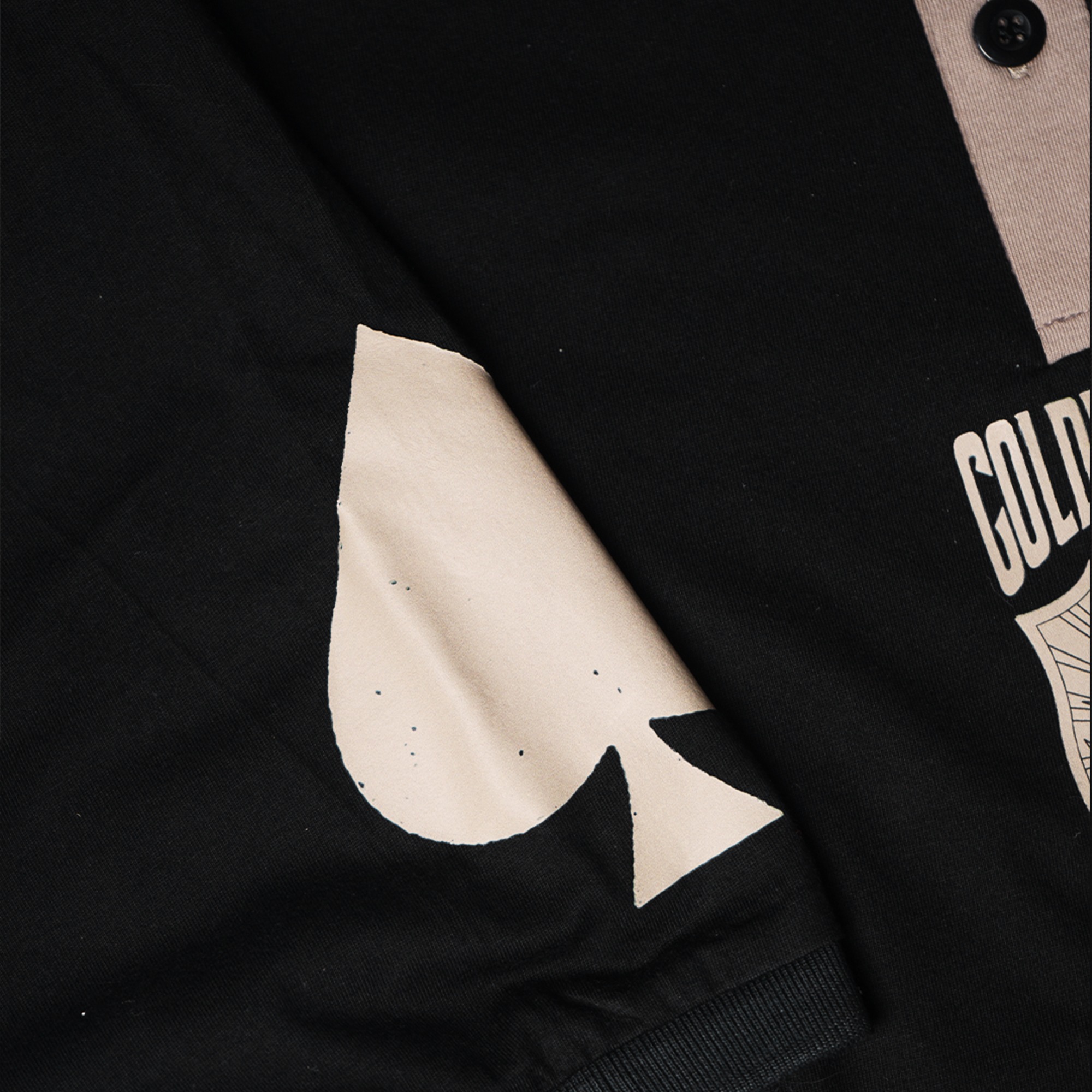Faith Industries "Golden Dawn" Black Polo Shirt