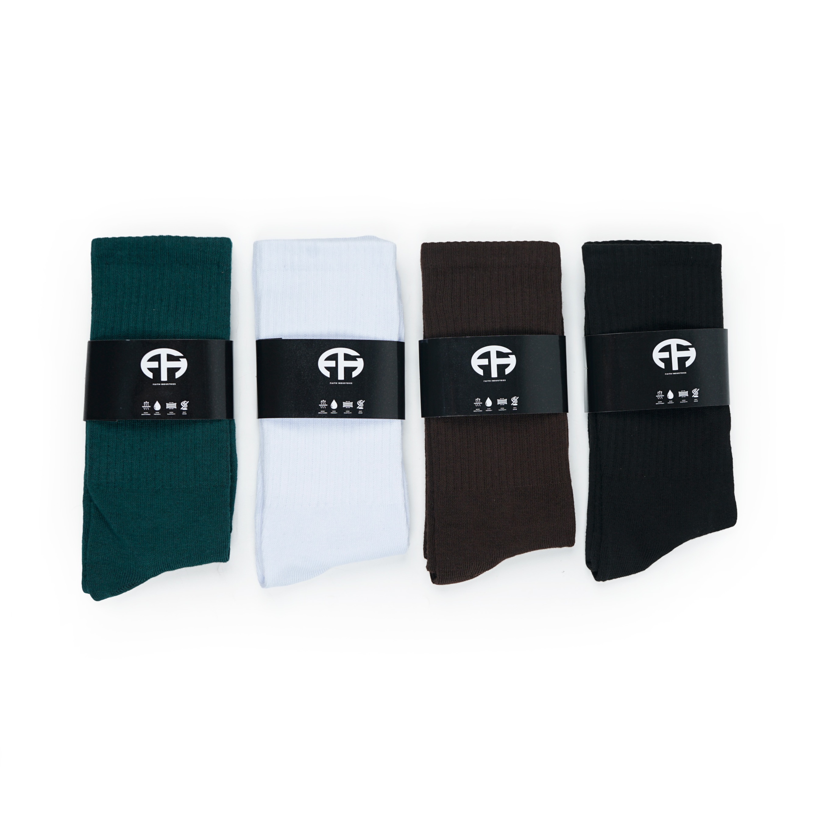 FTHBasic - Kaos kaki Basic Panjang - Kaos kaki polos tebal - Kaos kaki Basic pria wanita