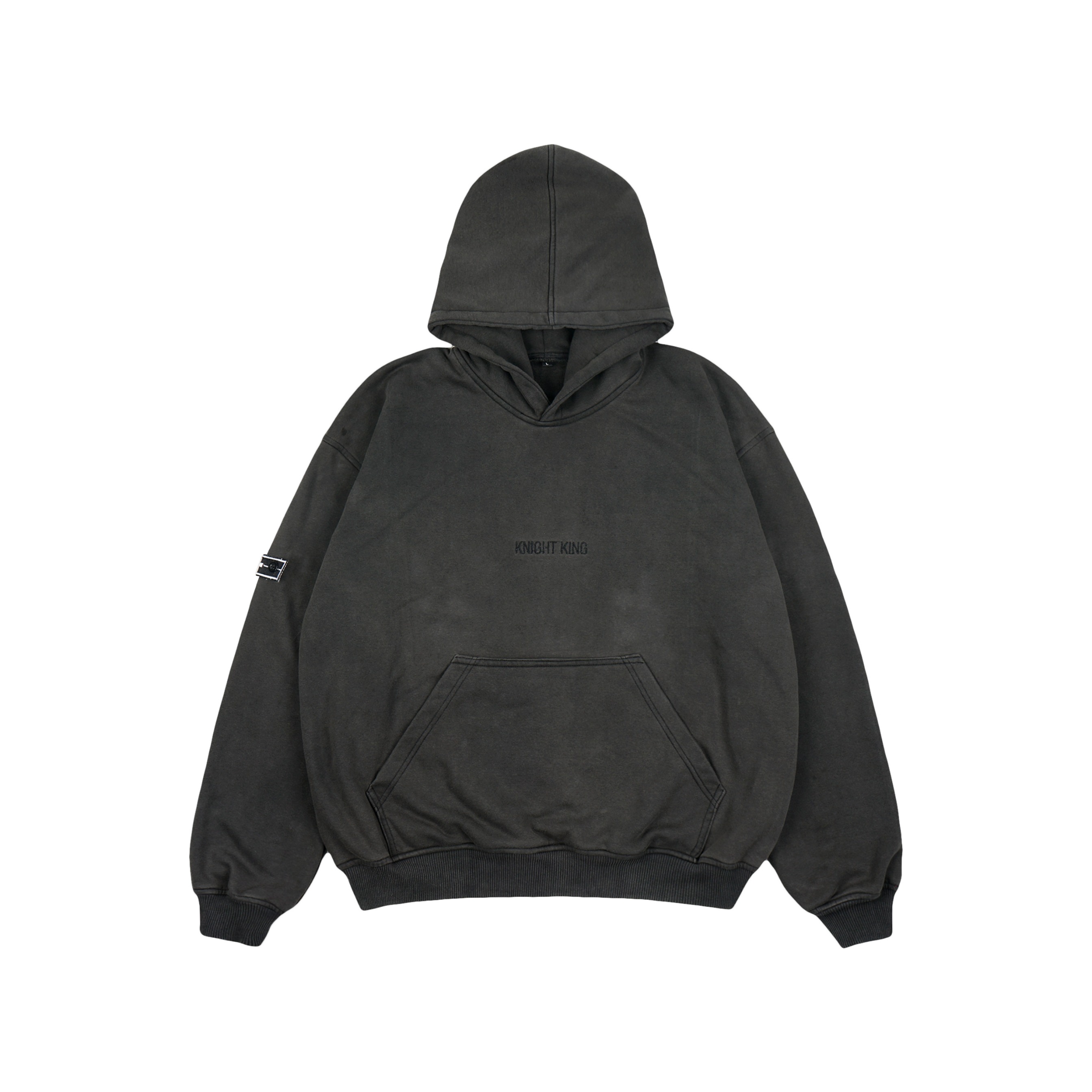 Faith Industries "Knight King V2" Black Washed Hoodie