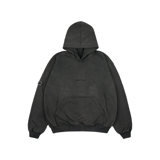 Faith Industries "Knight King V2" Black Washed Hoodie
