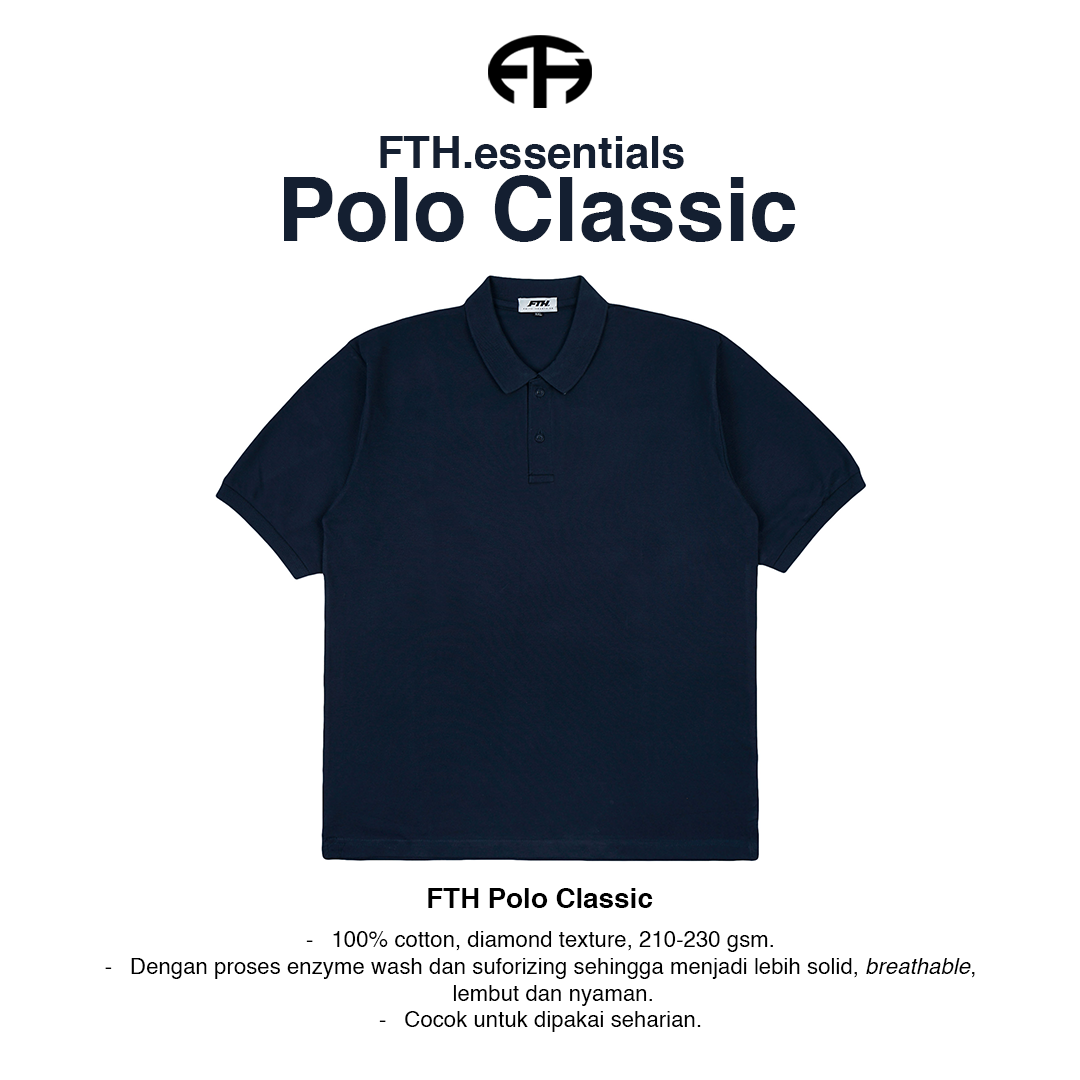 FTHBasic Pique-Classic - Polo shirt - Kaos Polo pria
