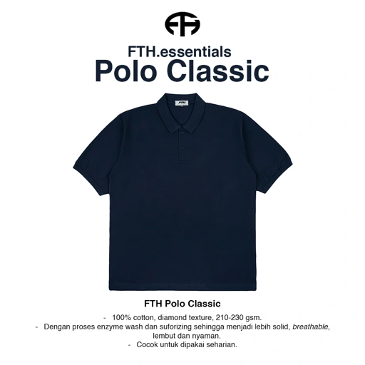 FTHBasic Pique-Classic - Polo shirt - Kaos Polo pria