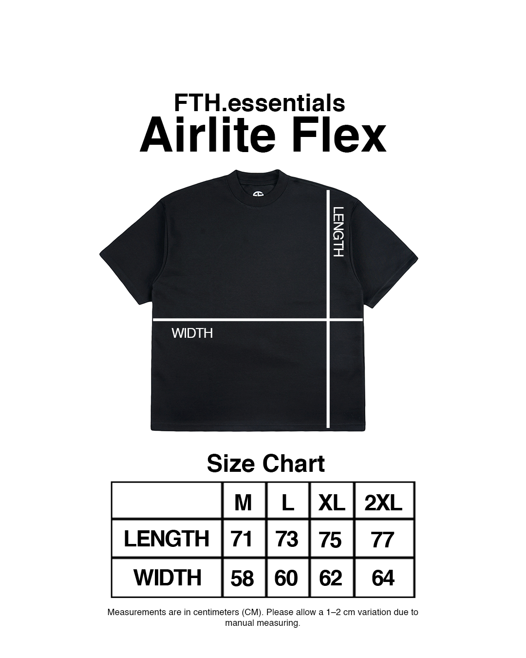 FTHBasic Airlite Flex - Kaos active stretch Polos oversize - Kaos polos active stretch oversize pria