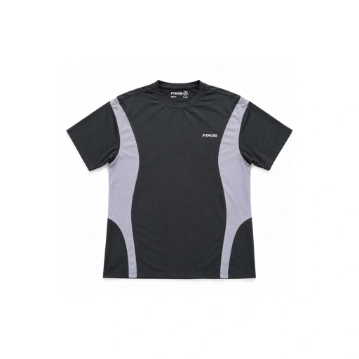 FTHLETICS Aero Tee - Running Tee - Jersey Lari - Kaos Olahraga - Sports T-Shirt - Black