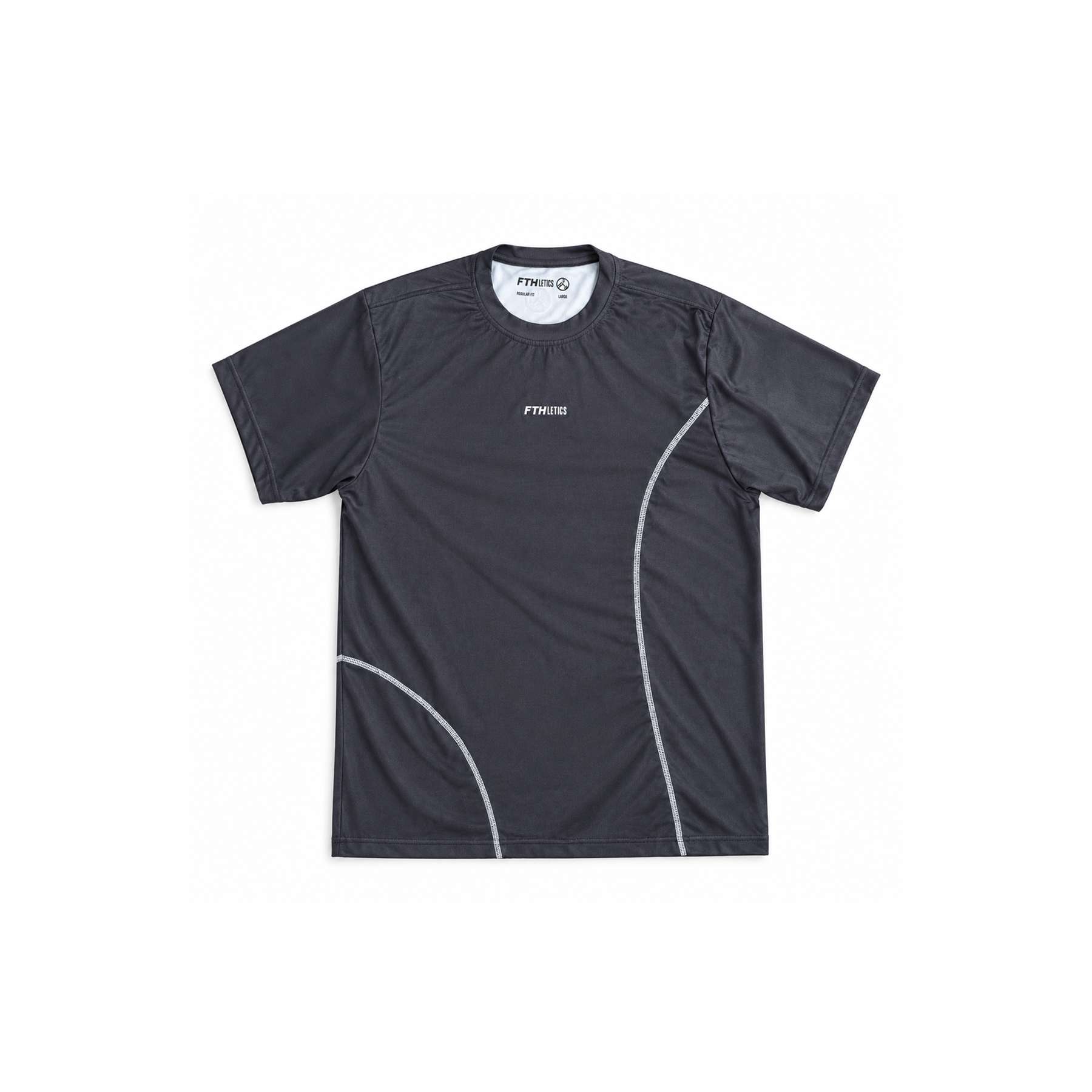 FTHLETICS Stride Tee - Running Tee - Jersey Lari - Kaos Olahraga - Sports T-Shirt - Black