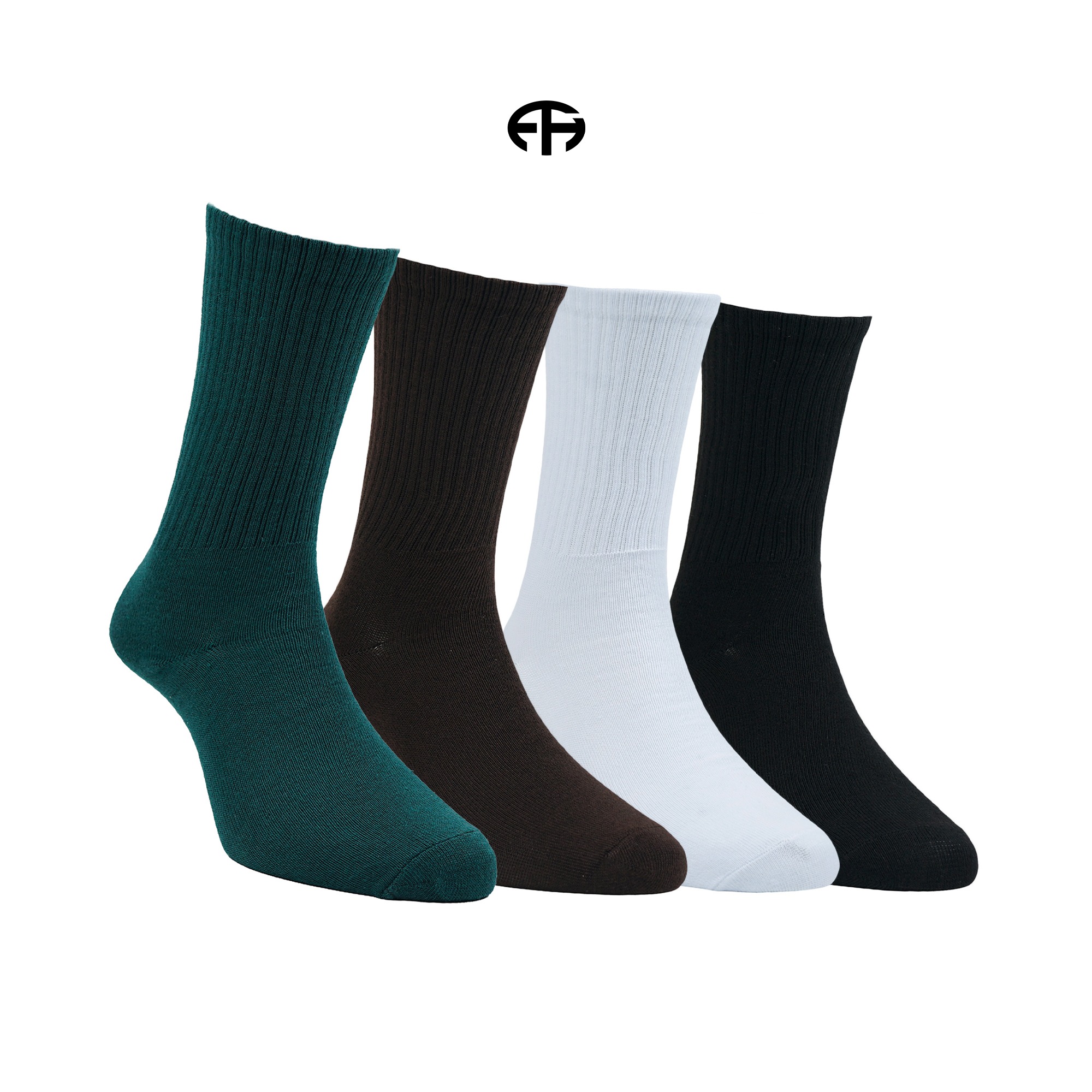 FTHBasic - Kaos kaki Basic Panjang - Kaos kaki polos tebal - Kaos kaki Basic pria wanita